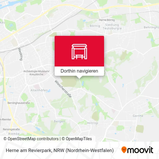 Herne am Revierpark Karte