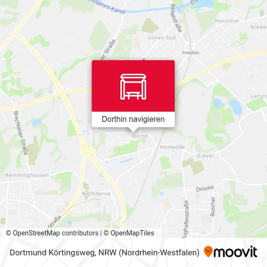 Dortmund Körtingsweg Karte