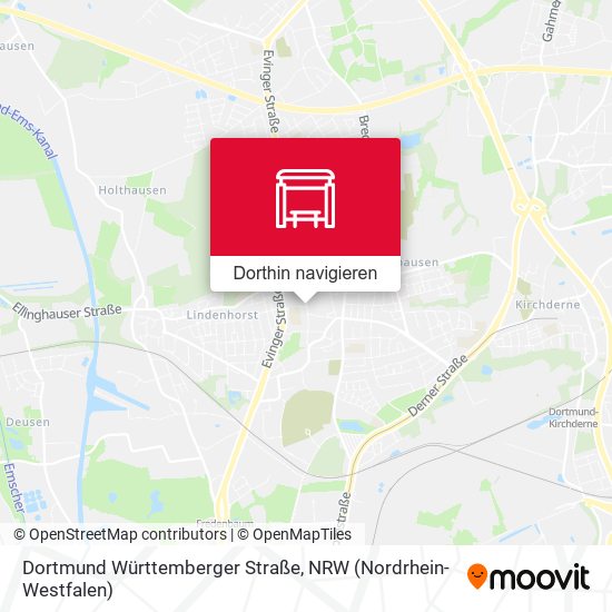 Dortmund Württemberger Straße Karte