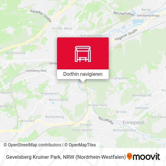 Gevelsberg Kruiner Park Karte