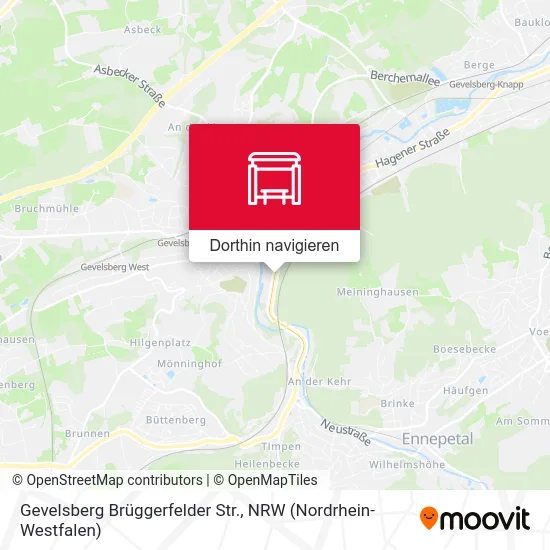 Gevelsberg Brüggerfelder Str. Karte