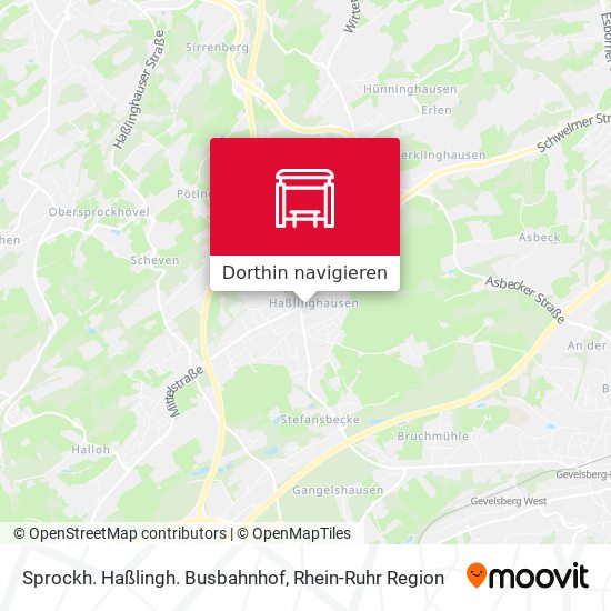 Sprockh. Haßlingh. Busbahnhof Karte