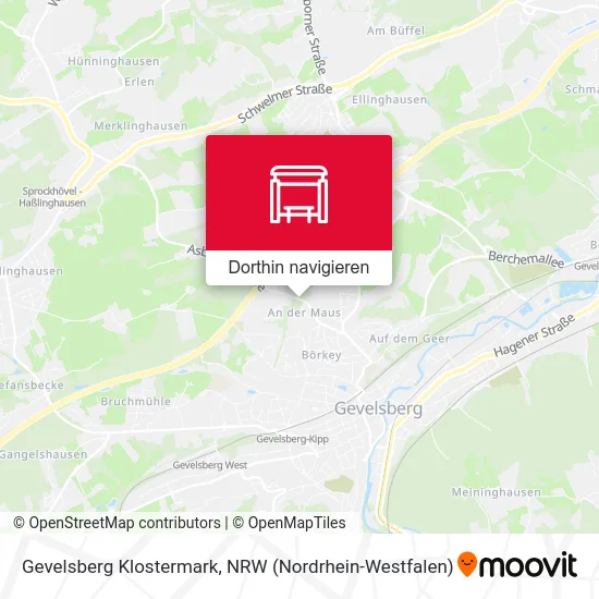 Gevelsberg Klostermark Karte