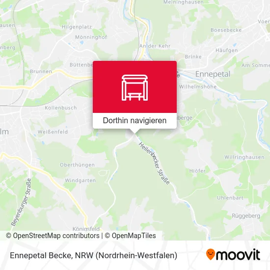 Ennepetal Becke Karte