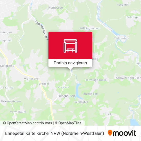 Ennepetal Kalte Kirche Karte