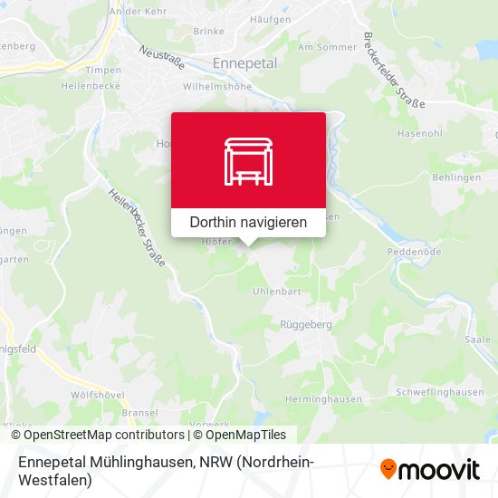 Ennepetal Mühlinghausen Karte