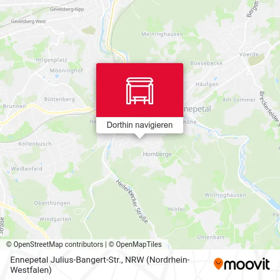 Ennepetal Julius-Bangert-Str. Karte