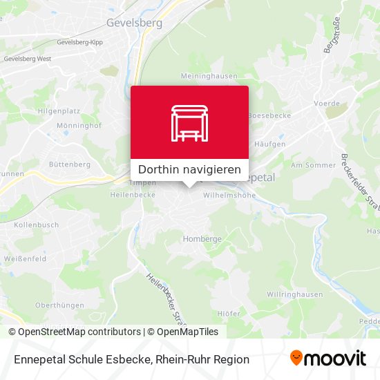 Ennepetal Schule Esbecke Karte