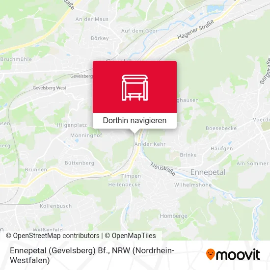 Ennepetal (Gevelsberg) Bf. Karte