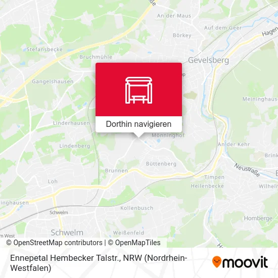 Ennepetal Hembecker Talstr. Karte