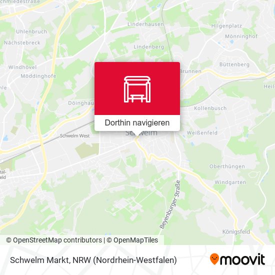 Schwelm Markt Karte