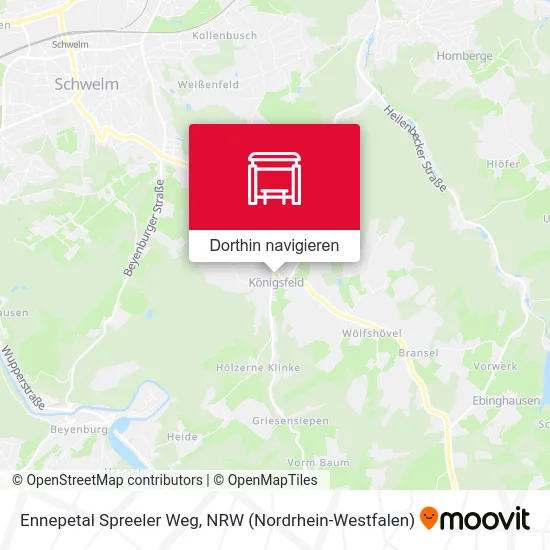 Ennepetal Spreeler Weg Karte