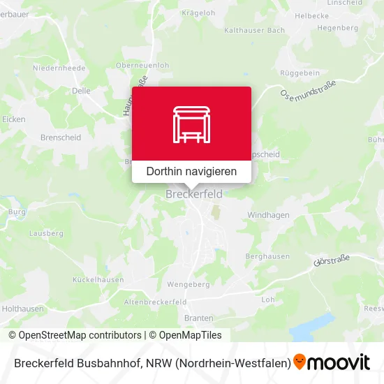 Breckerfeld Busbahnhof Karte