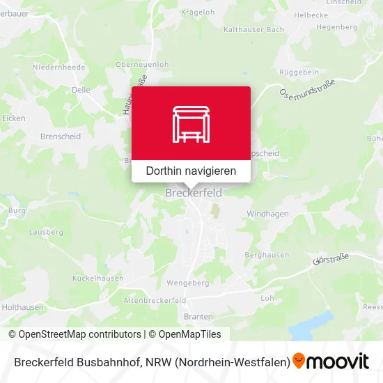 Breckerfeld Busbahnhof Karte