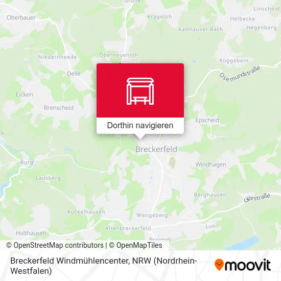 Breckerfeld Windmühlencenter Karte