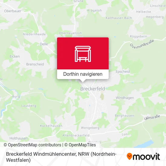 Breckerfeld Windmühlencenter Karte