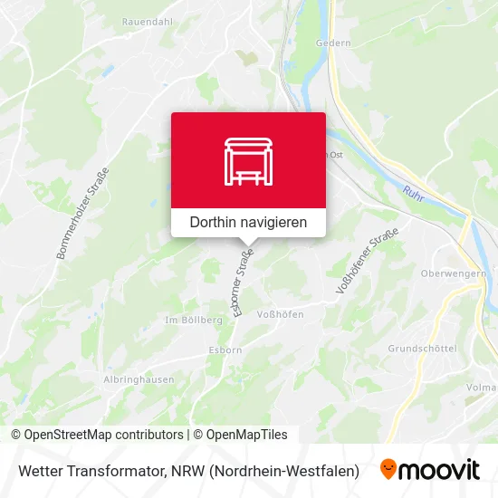 Wetter Transformator Karte