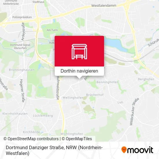 Dortmund Danziger Straße Karte