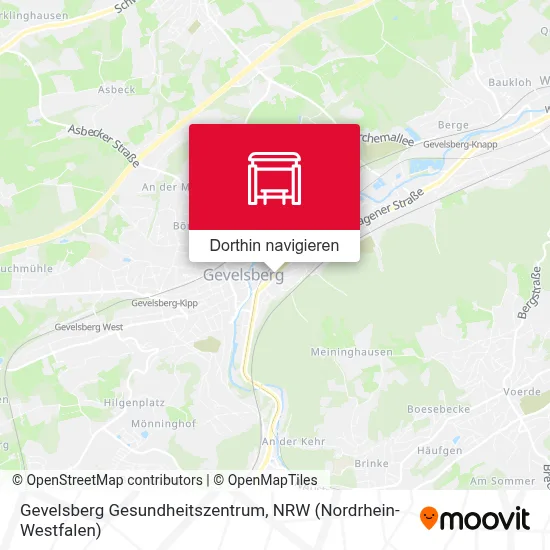 Gevelsberg Gesundheitszentrum Karte