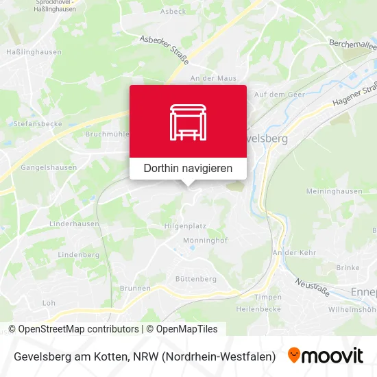 Gevelsberg am Kotten Karte