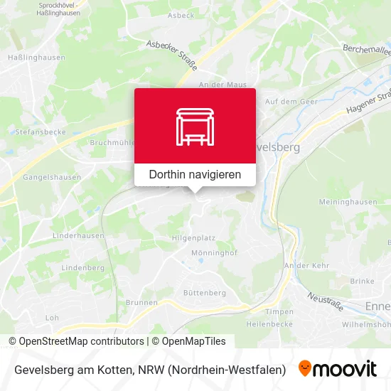 Gevelsberg am Kotten Karte