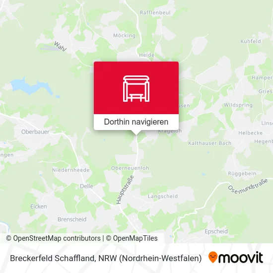 Breckerfeld Schaffland Karte