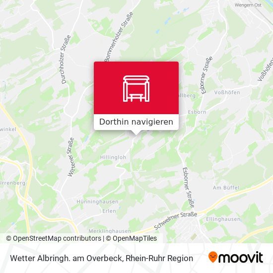 Wetter Albringh. am Overbeck Karte