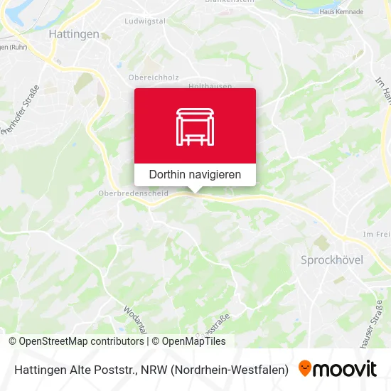 Hattingen Alte Poststr. Karte