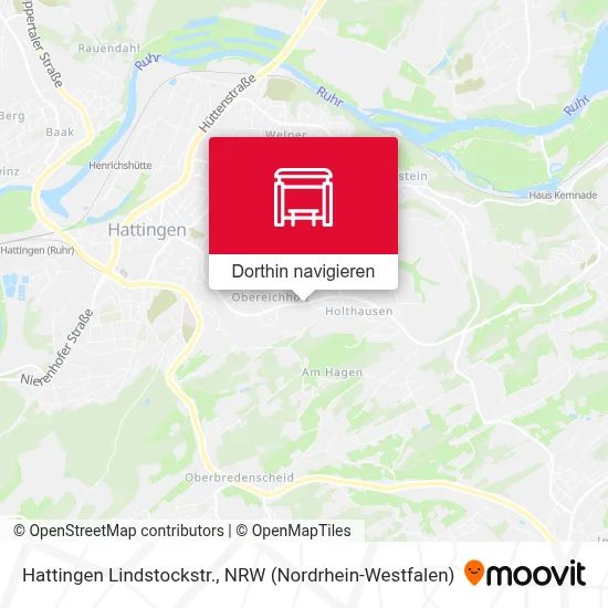 Hattingen Lindstockstr. Karte