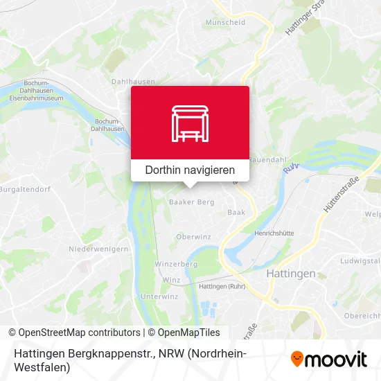 Hattingen Bergknappenstr. Karte