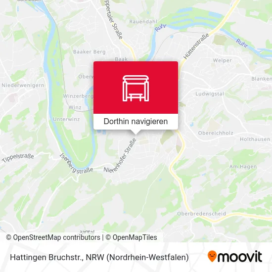 Hattingen Bruchstr. Karte