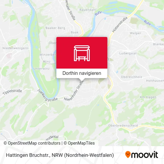 Hattingen Bruchstr. Karte