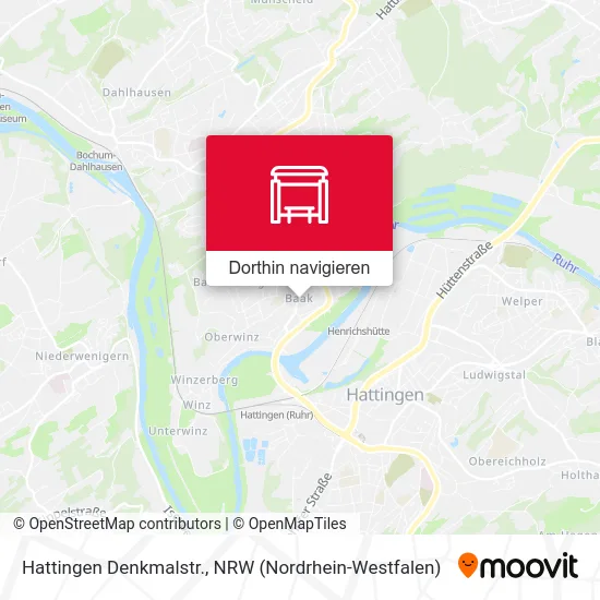 Hattingen Denkmalstr. Karte