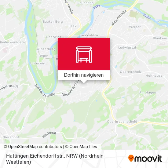 Hattingen Eichendorffstr. Karte