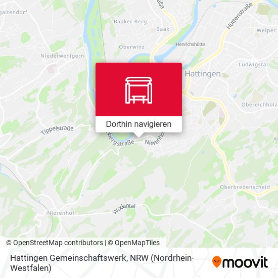 Hattingen Gemeinschaftswerk Karte