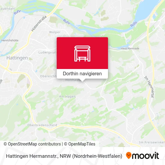 Hattingen Hermannstr. Karte