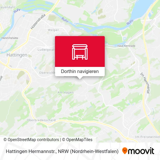 Hattingen Hermannstr. Karte