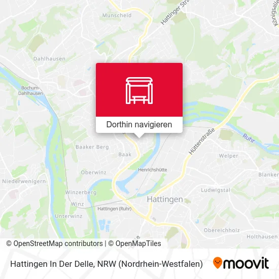Hattingen In Der Delle Karte