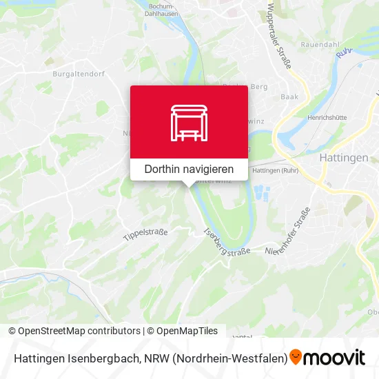 Hattingen Isenbergbach Karte