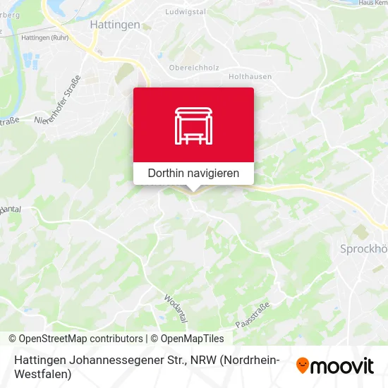 Hattingen Johannessegener Str. Karte
