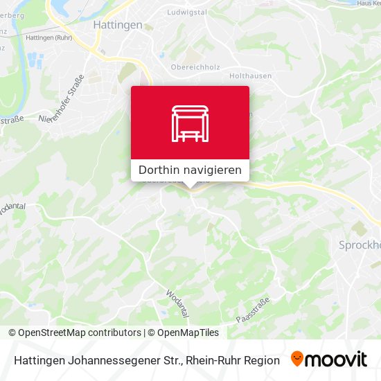 Hattingen Johannessegener Str. Karte