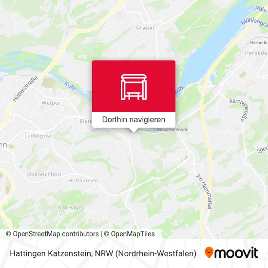 Hattingen Katzenstein Karte