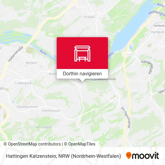 Hattingen Katzenstein Karte
