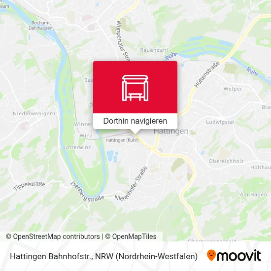 Hattingen Bahnhofstr. Karte