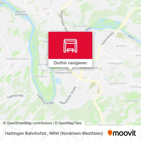 Hattingen Bahnhofstr. Karte