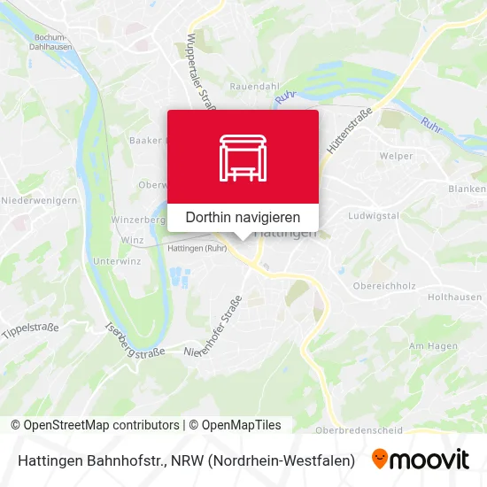 Hattingen Bahnhofstr. Karte