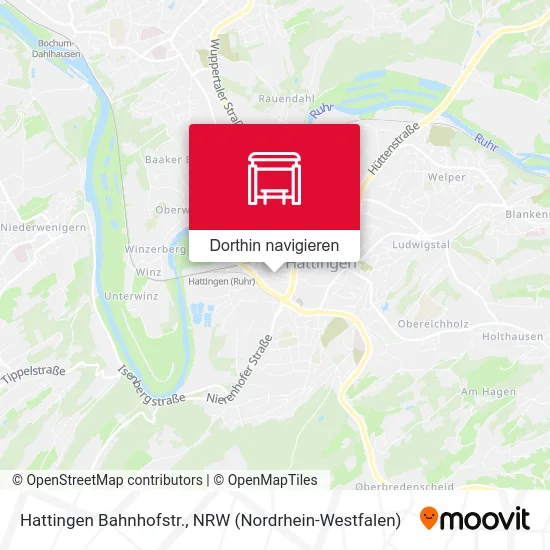 Hattingen Bahnhofstr. Karte