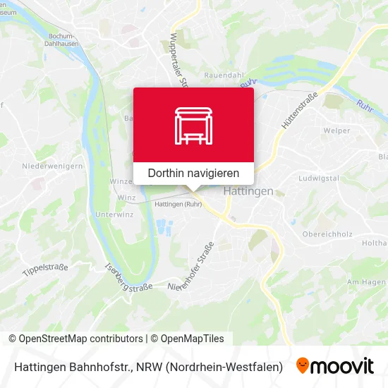 Hattingen Bahnhofstr. Karte