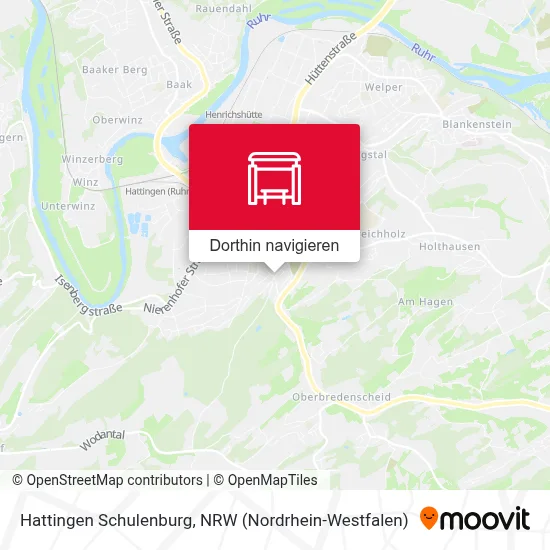 Hattingen Schulenburg Karte