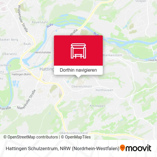 Hattingen Schulzentrum Karte